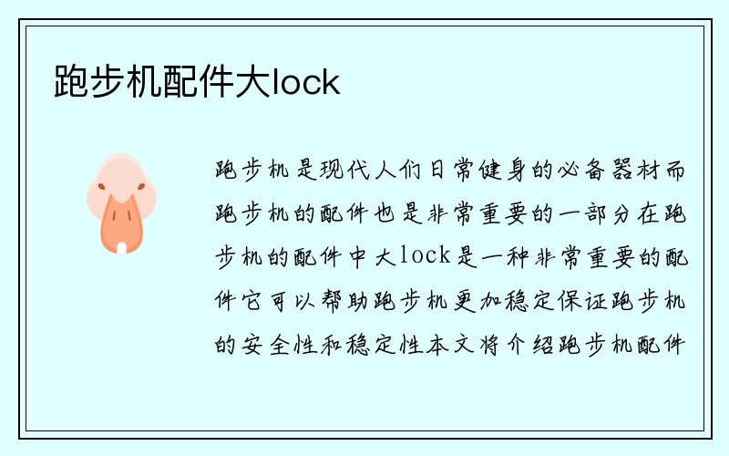 跑步机配件大lock